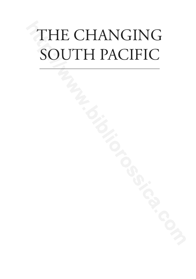 Changing South-Pacific : Identities and Transformations