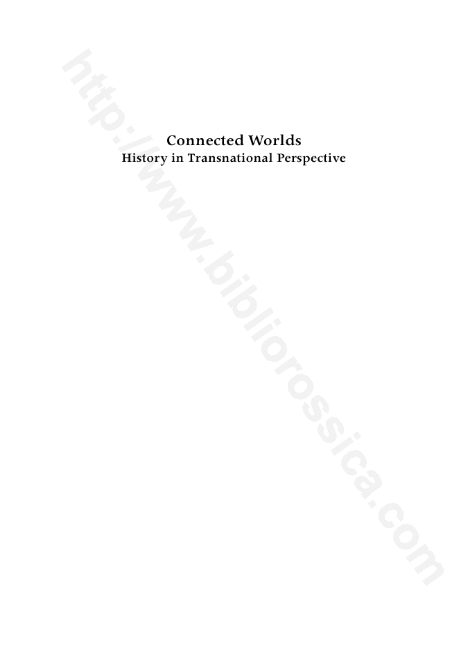 Connected Worlds : History in Transnational Perspective