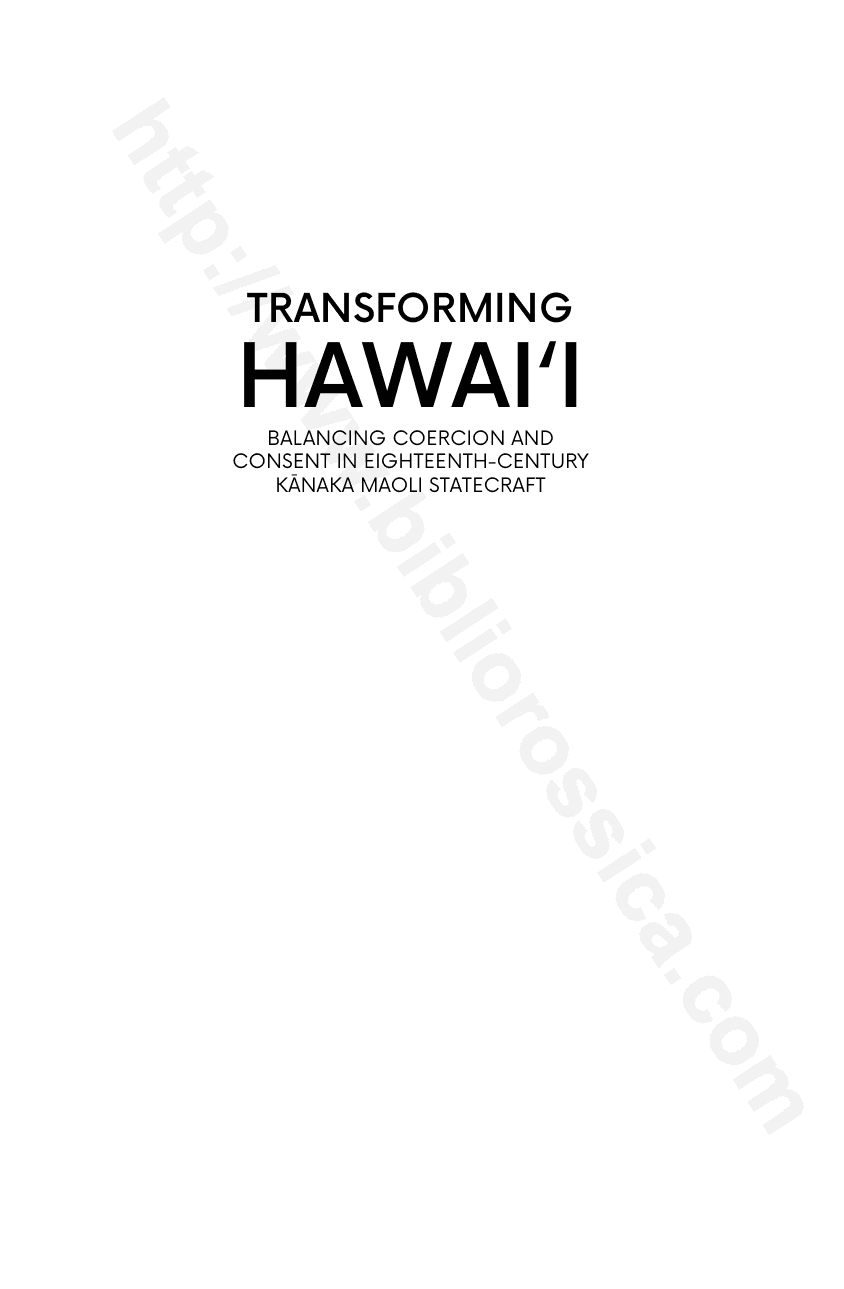 Transforming Hawai’i