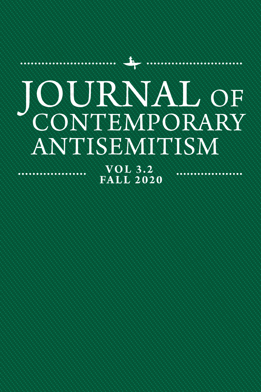 Journal of Contemporary Antisemitism. Vol. 3.2, Fall 2020