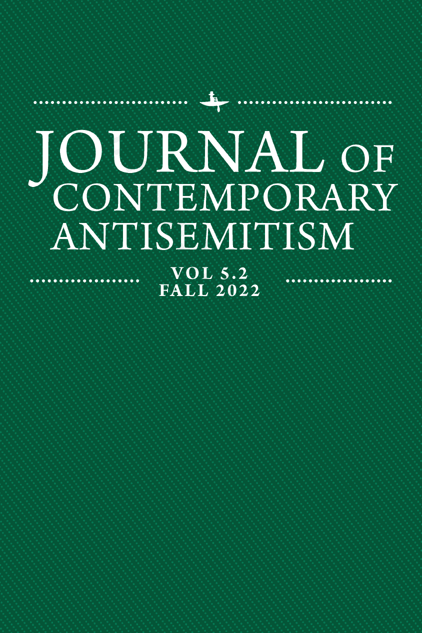 Journal of Contemporary Antisemitism. Vol. 5.2, Fall 2022