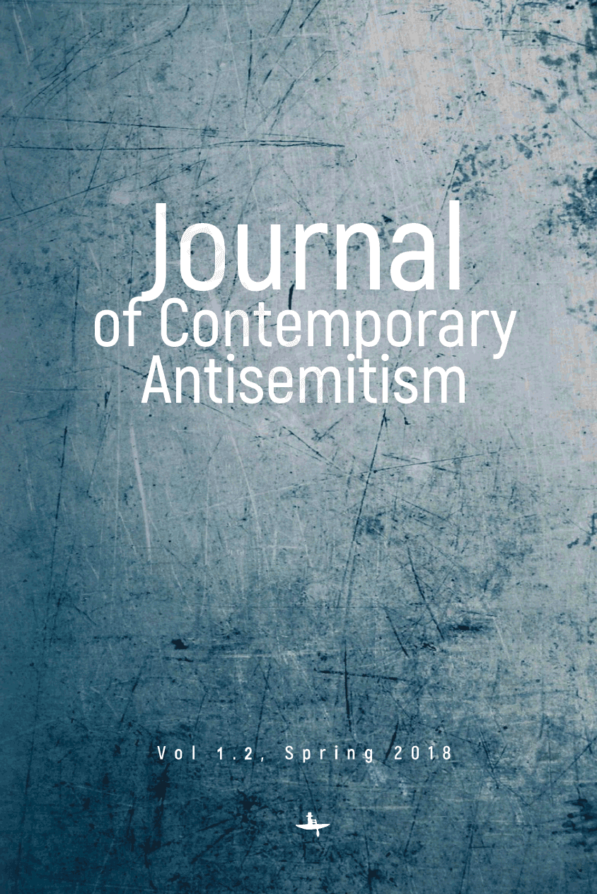 Journal of Contemporary Antisemitism. Vol. 1.2, Spring 2018