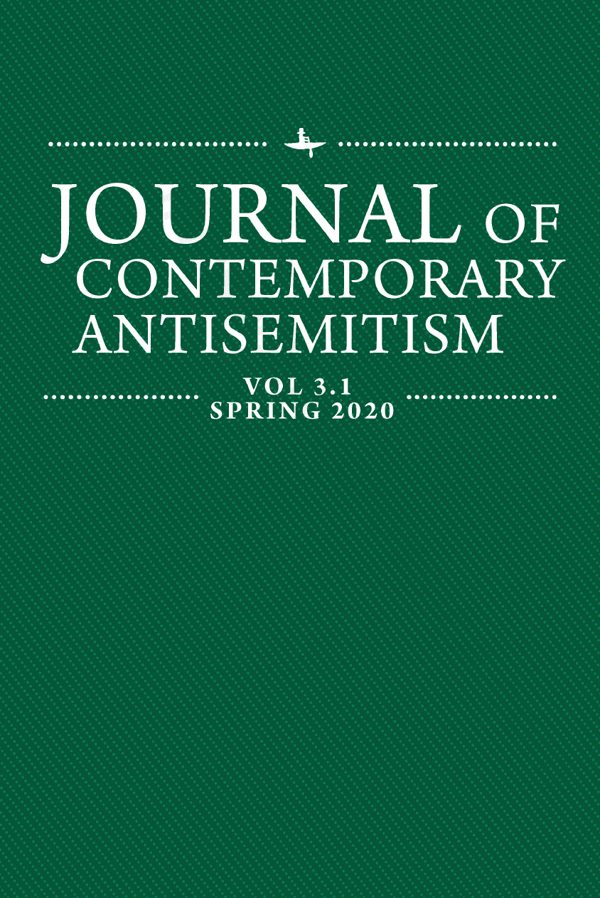Journal of Contemporary Antisemitism. Vol. 3.1, Spring 2020