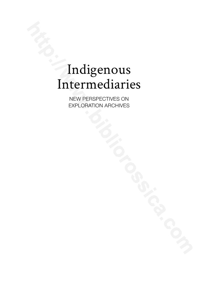 Indigenous Intermediaries: New perspectives on exploration archives