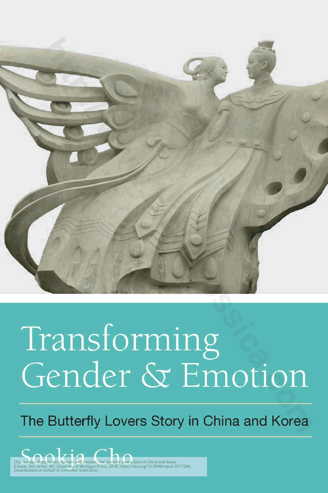 Transforming Gender and Emotion: The Butterfly Lovers Story in China and Korea